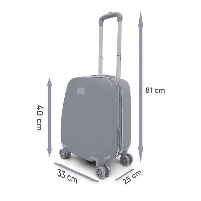 Yaygan Coral Hıgh Mini Su Yeşili Kalp Desenli Çekçekli Valiz 16715