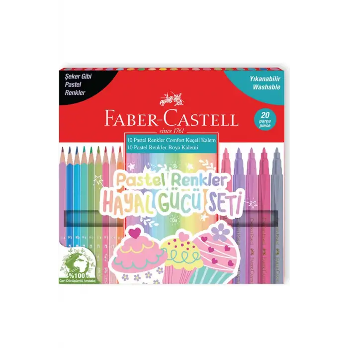 PASTEL RENKLER HAYAL GÜCÜ SETI 20LI