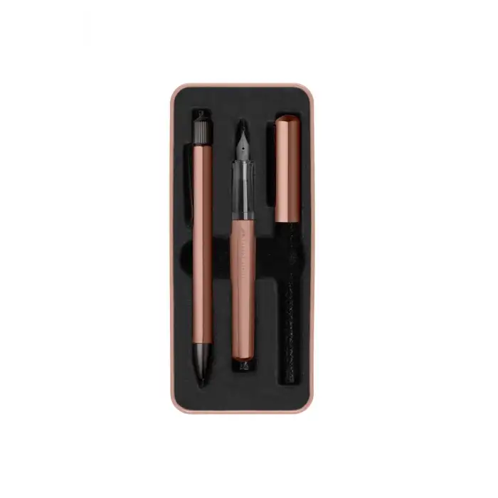 FABER HEXO DOLMA&TÜK KALEM SET BRONZ