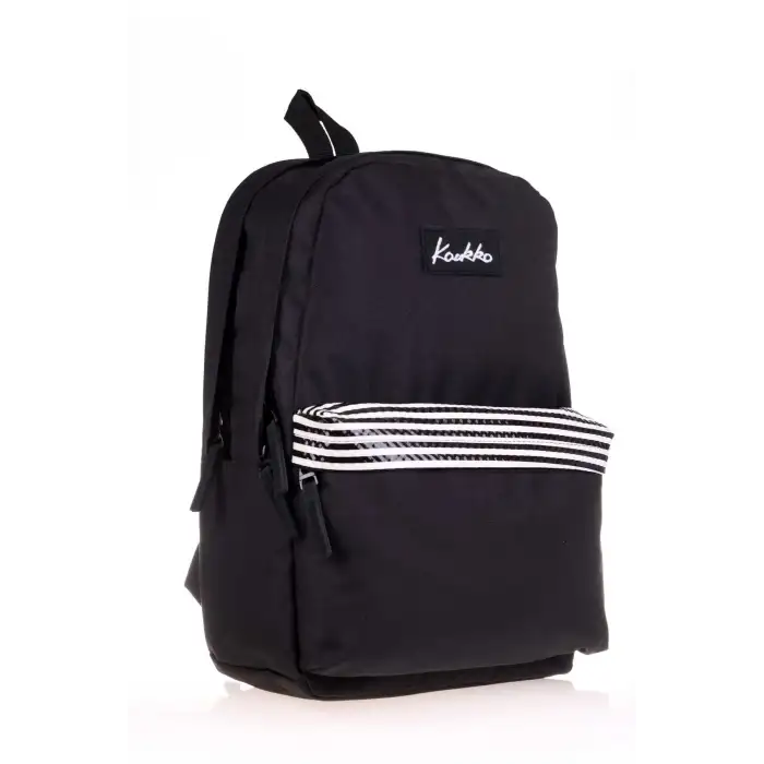 KAUKKO BASIC COLORS SIRT ÇANTASI (SİYAH STRIPE)