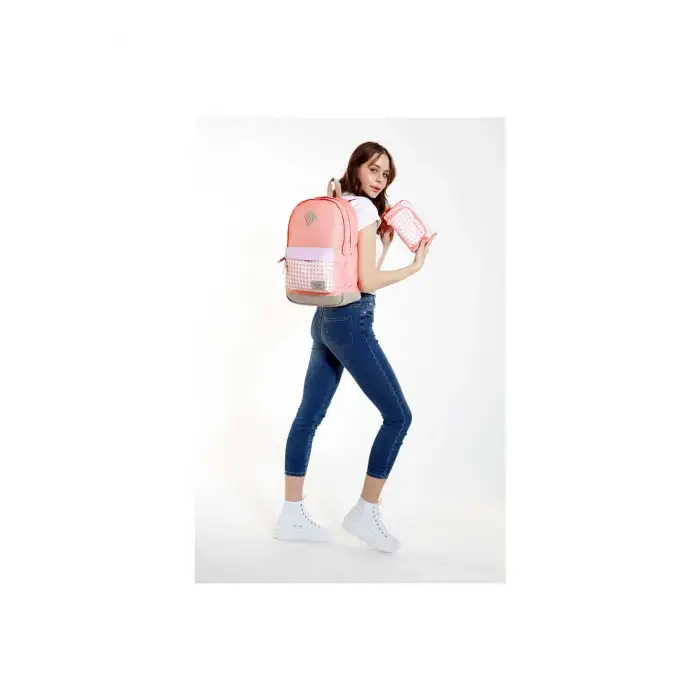 KAUKKO WICHLIGHT SIRT ÇANTASI (PLAID-SOMON) K1504