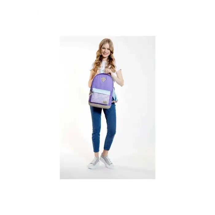 KAUKKO WICHLIGHT SIRT ÇANTASI (PLAID-LİLA) K1505