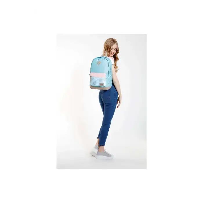 KAUKKO WICHLIGHT SIRT ÇANTASI (PLAID-LİLA) K1507