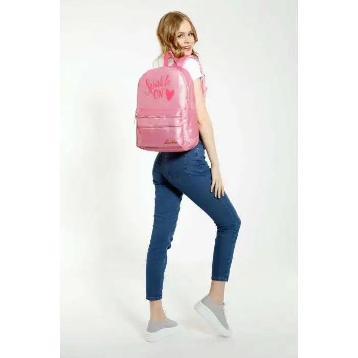 KAUKKO SPARKLE SIRT ÇANTASI (PEMBE) K1564