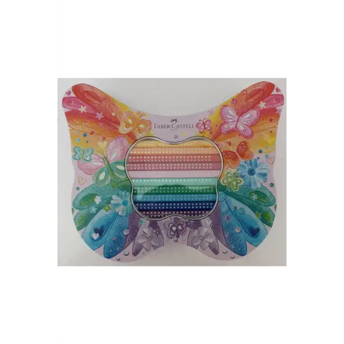 Faber Castell Işıltılı Kelebekli Kuru Boya Kalemi 20 li