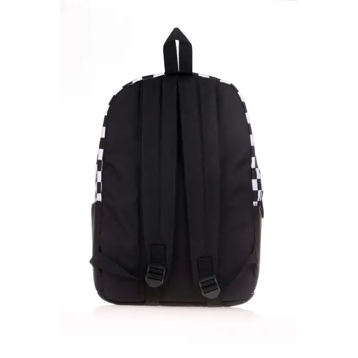 KAUKKO BASIC COLORS SIRT ÇANTASI SİYAH CHECK