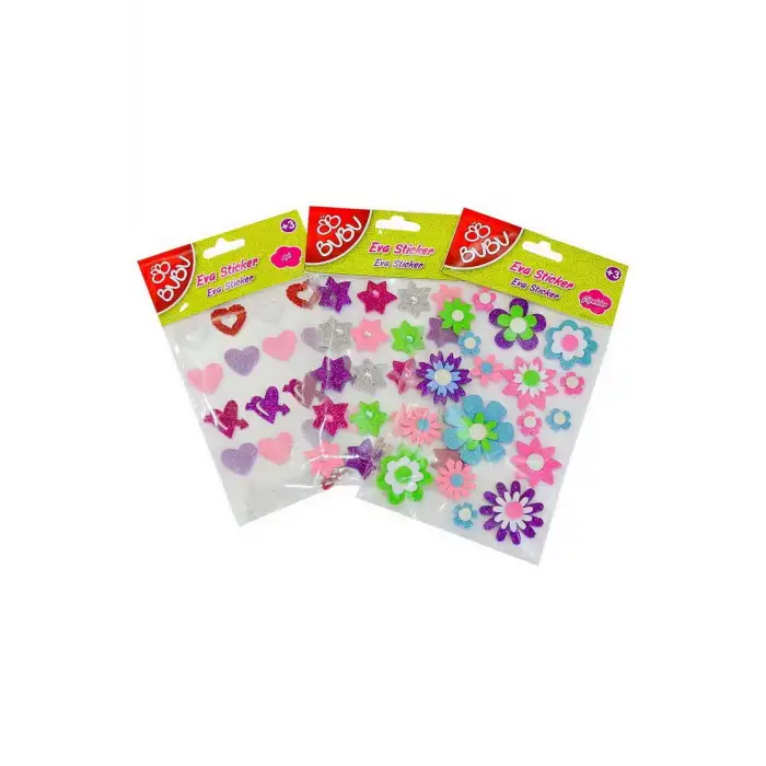 BU-BU EVA STİCKER 3D TAŞLI YILDIZ