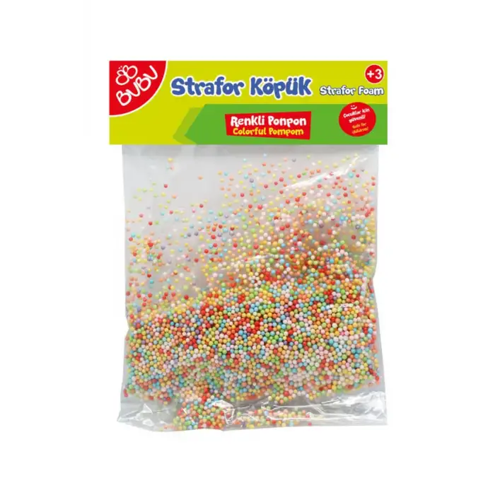 BU-BU STRAFOR KÖPÜK RENKLİ PONPON