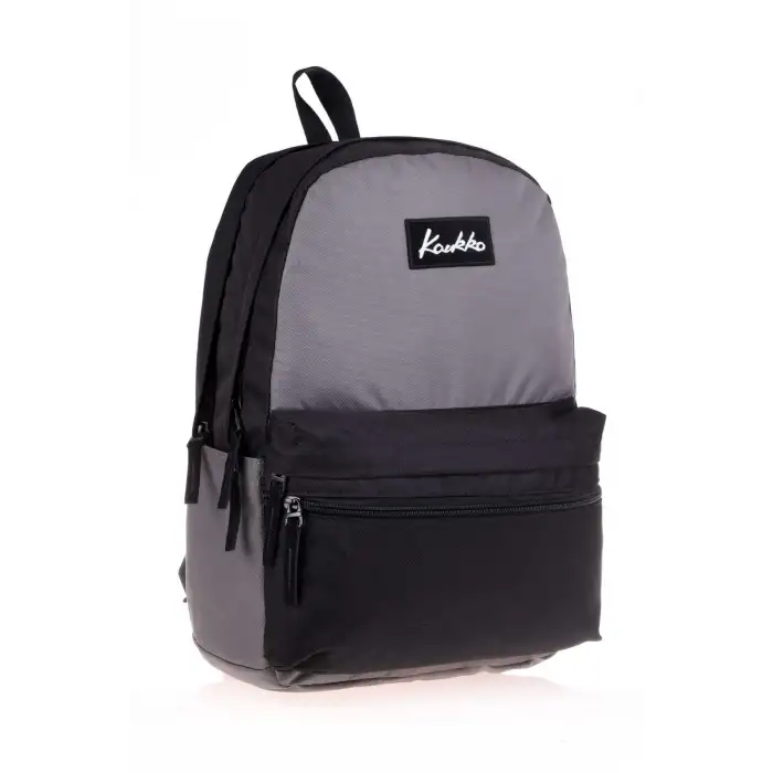 KAUKKO	SIRT ÇANTASI BASIC DUBLE COLORS MOR-SİYAH