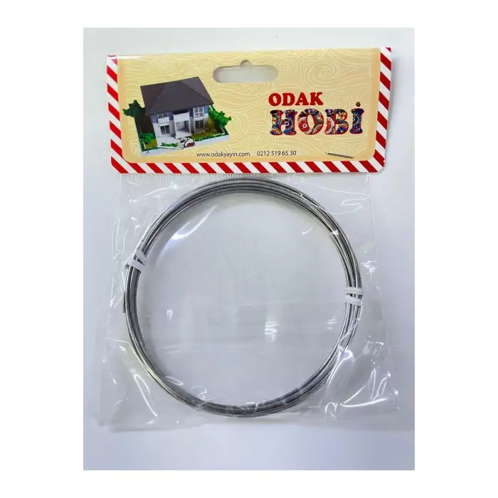 Odak Hobi Aliminyum Gümüş Tel 0.50mm 6metre Paket