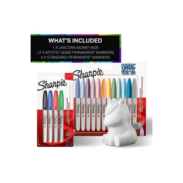 SHARPIE FINE KUMBARA HEDİYELİ 16 SET TEK BOYNUZ