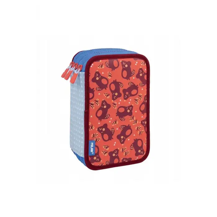 MILAN KALEM ÇANTASI 081364NLP NET&LIT PEMBE 3 CEPLİ SETLİ