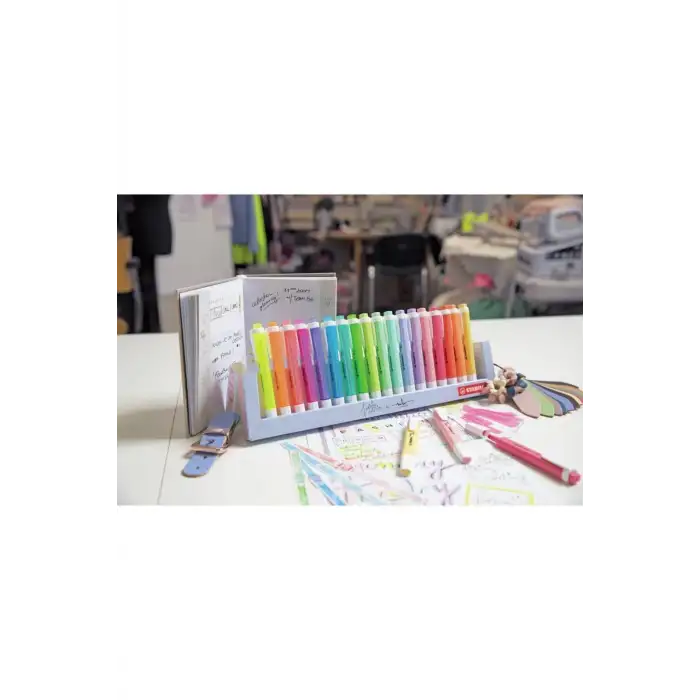 STABILO FOSFORLU KALEM SWING COOL MASA SETİ 18 Lİ