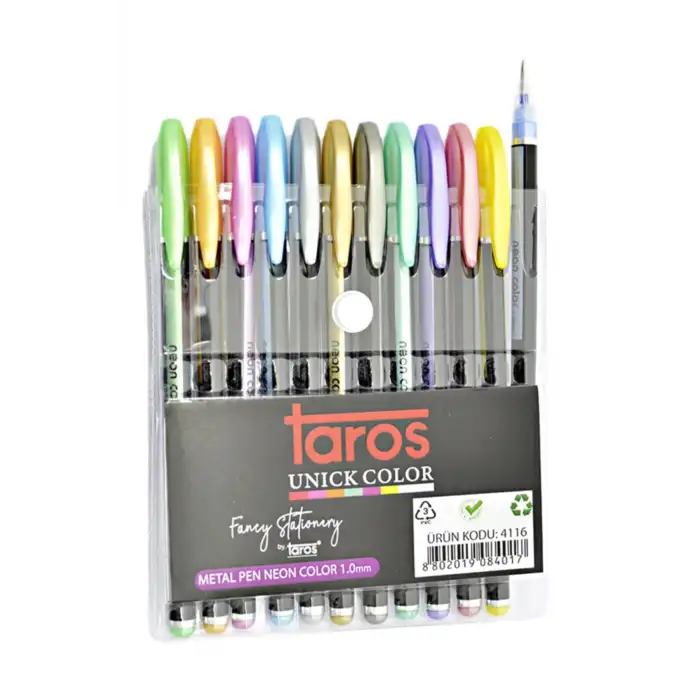 UNICK COLOR JEL KALEM METALİZE 12 Lİ