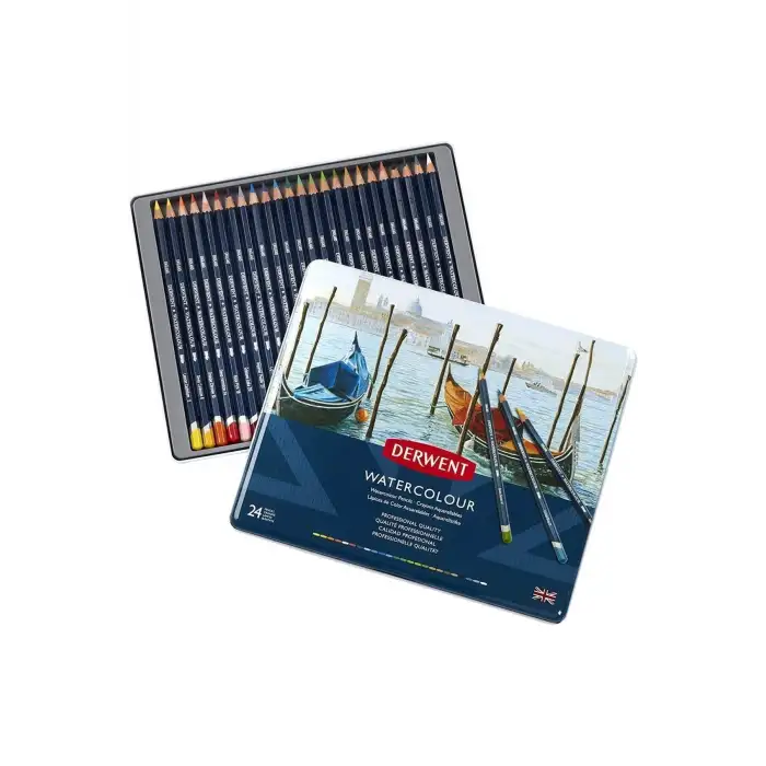 DERWENT WATER COLOUR 24LÜ TENEKE KUTU