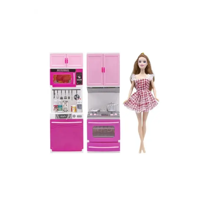 Oydaş Oyuncak Anlily İlk Mutfak Setim Bebekli Fırın ve Bulaşık Makinesi