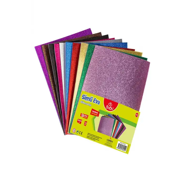 BU-BU SİMLİ YAPIŞKANLI EVA 20x30CM.10 RENK