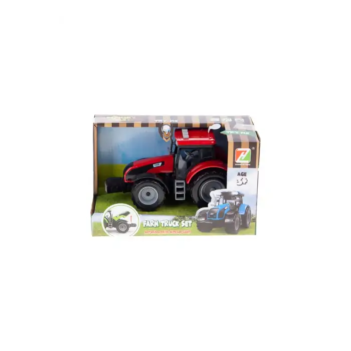 KZL Traktör Sesli ve Işıklı Büyük 94121 Kırmızı