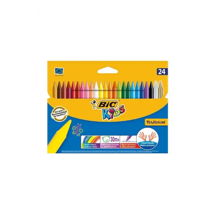 BİC PLASTIDECOR 421 PASTEL BOYA 24LÜ