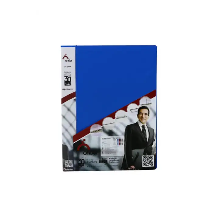 ÖNDER PP 4 HALKALI DOSYA-SİYAH