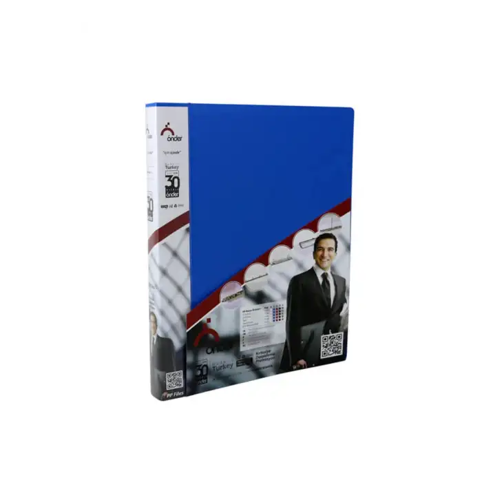 ÖNDER PP 4 HALKALI DOSYA-SİYAH