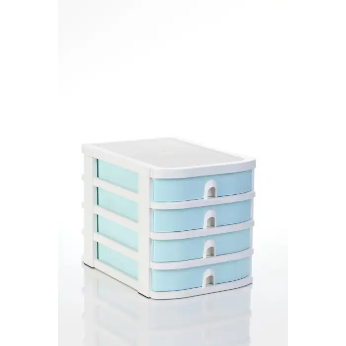 OPS EVRAK RAFI (CO 7400) M.ÜSTÜ A4 4 ÇEKMECE PASTEL MAVİ