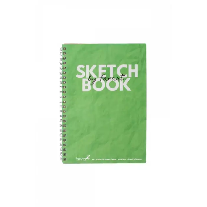 FANART SKETCH BOOK ACADEMY A5 SPR. YEŞİL 120GR 50YP 8673