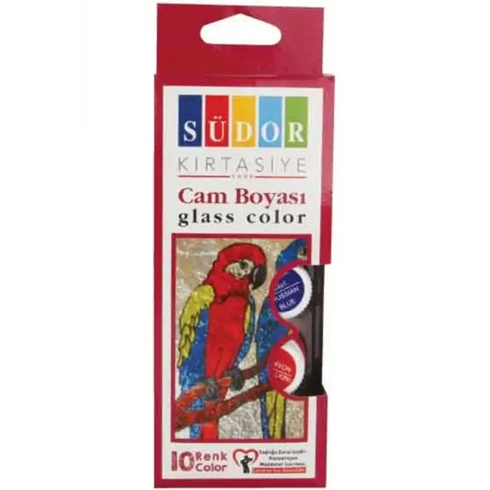 SÜDOR 322S CAM BOYASI SU BAZLI 200ML. 10 RENK