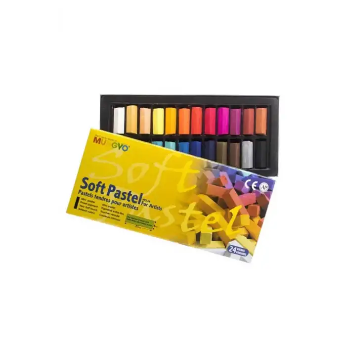 MUNGYO PASTEL BOYA KURU 24 LÜ K.KUTU 1/2 MPS-24