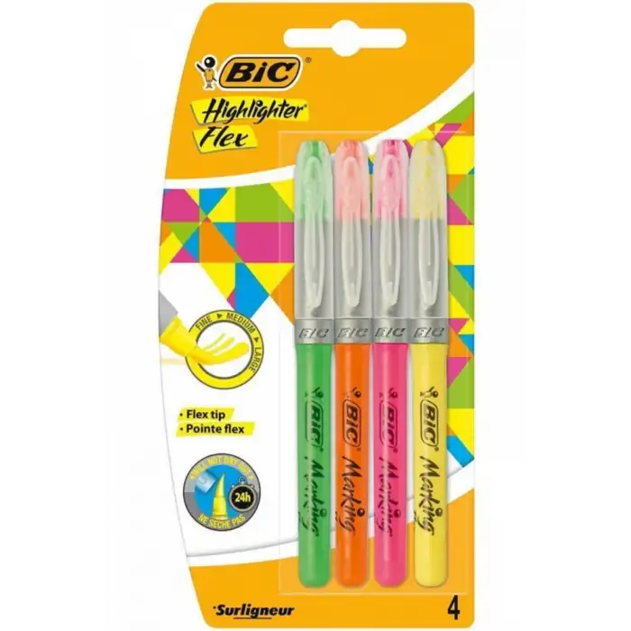BIC FOSFORLU KALEM BRITE LINER SET FLEX 4 LÜ 946041