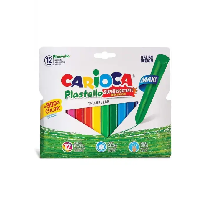 CARIOCA PASTEL BOYA YIKANABİLİR JUMBO ÜÇGEN 12 Lİ