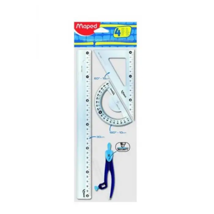 MAPED 4LÜ START 30CM PERGELLİ MAXİ SET