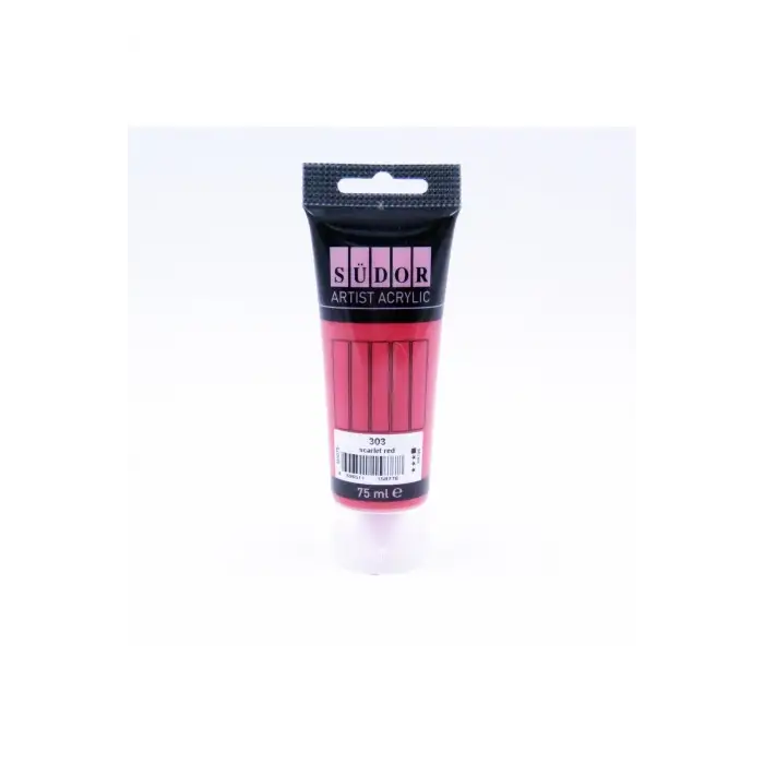 SÜDOR AKRİLİK BOYA 75ML Scarlet Kırmızı