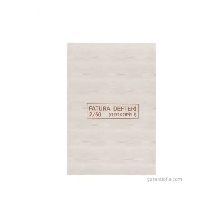 Dilman Fatura Defteri Otokopili 2*50