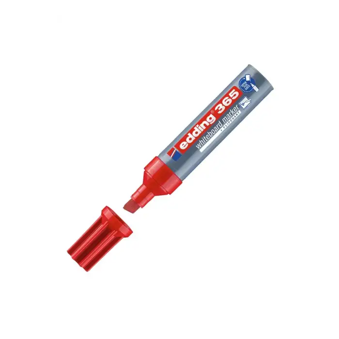 EDDING 365 KESİK UÇLU BEYAZ TAHTA KALEMİ KIRMIZI