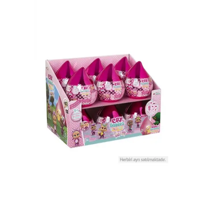 CRY BABIES MAGIC TEARS BEBEKLER- CBMT SERIES PINK EDITION CDU12