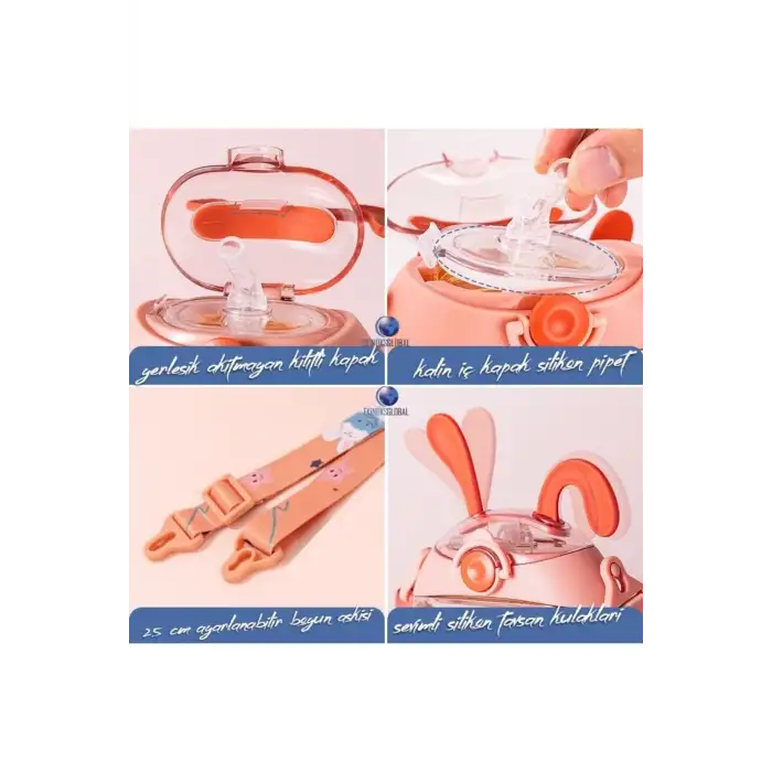 VAGONLİFE MATARA TRITAN PİPETLİ 330 ML KARMA