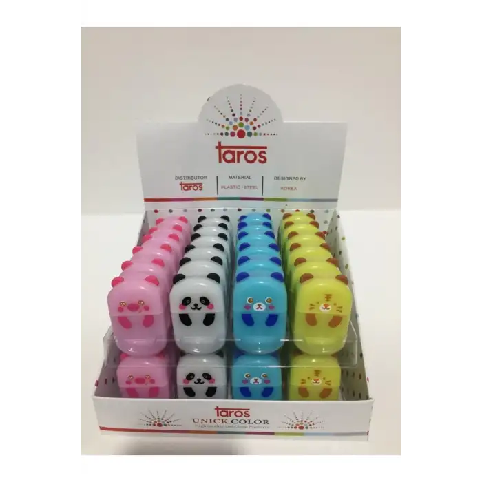 TAROS UNICK COLOR ANIMALS SİLGİLİ KALEMTRAŞ