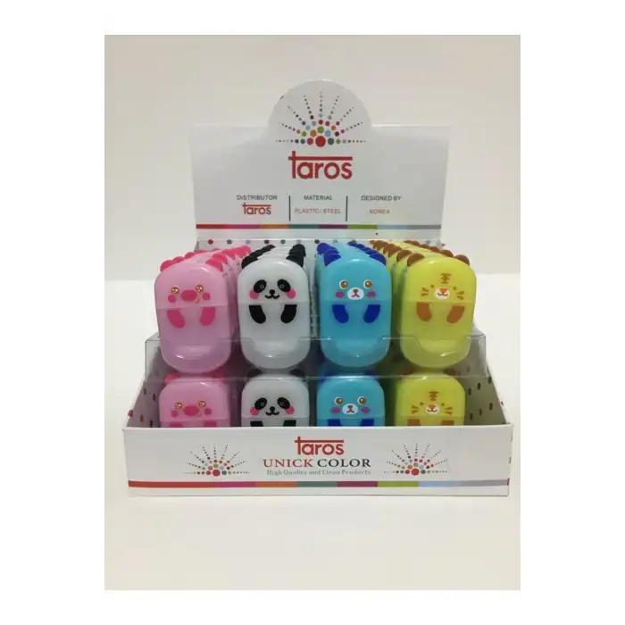 TAROS UNICK COLOR ANIMALS SİLGİLİ KALEMTRAŞ