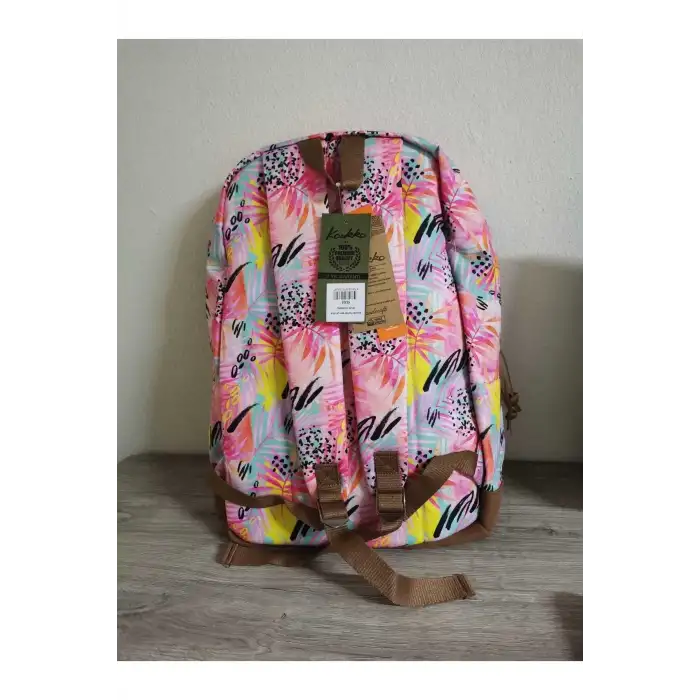 KAUKKO SAFARI SIRT ÇANTASI (ROZE FLOWERS)