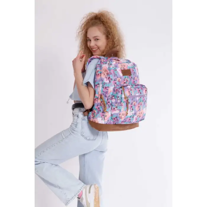 KAUKKO SAFARI SIRT ÇANTASI (ART FACE)