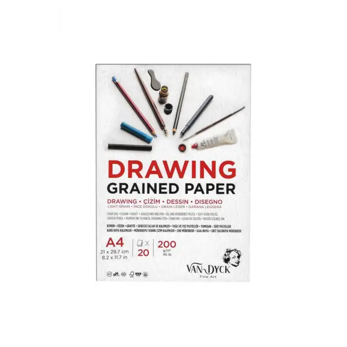 VAN DYCK TEKNİK ÇİZİM BLOK A4 DOKULU 200G 20YP.VD20014