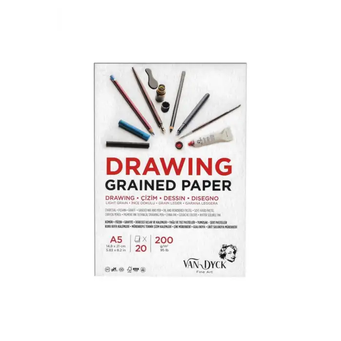 VAN DYCK TEKNİK ÇİZİM BLOK A5 DOKULU 200G 20YP.VD20015
