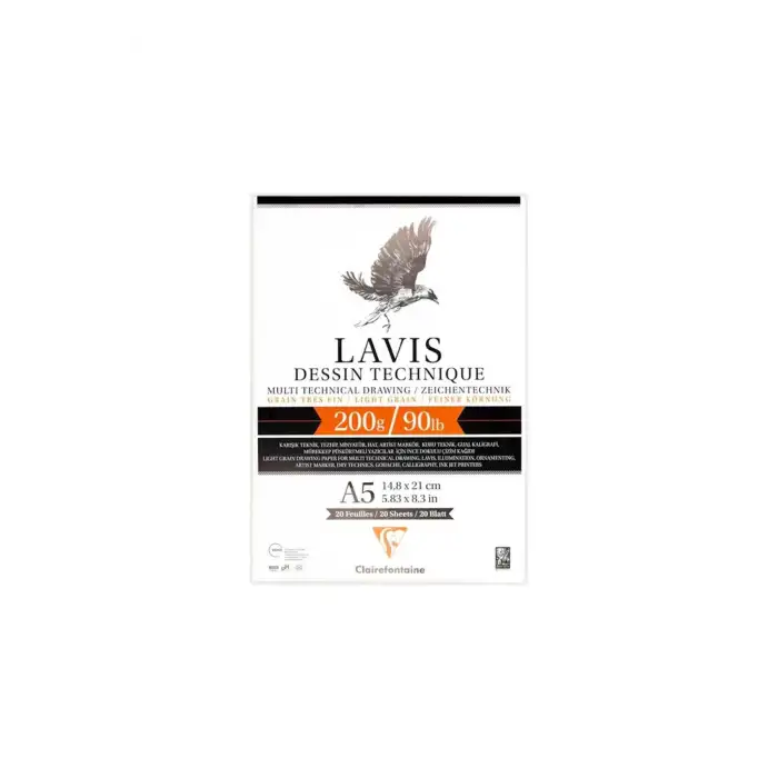 CLAIREFONTAINE TEKNİK DEFTER A5 MULTİ LAVİS 20YP.AL96340