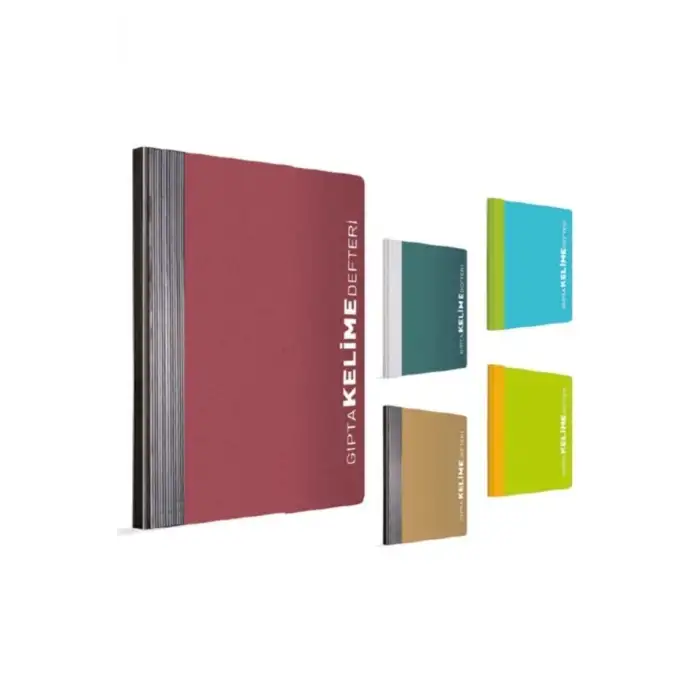 GIPTA İPLİKLİ DİKİŞLİ PP KAPAK A5 56YP. KELİME DEFTERİ