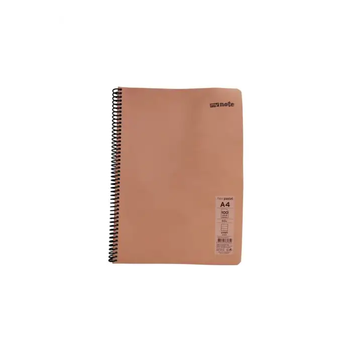 MYNOTE FLEX PASTEL DEFTER PP KAPAK SPİRALLİ A4 100 YP ÇİZGİLİ