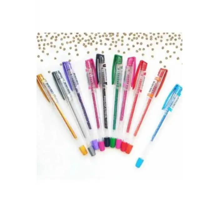 PENSAN 10 RENK SİMLİ GEL KALEM SET
