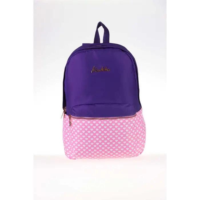 KAUKKO SOFT STRIPE SIRT ÇANTASI (MOR)