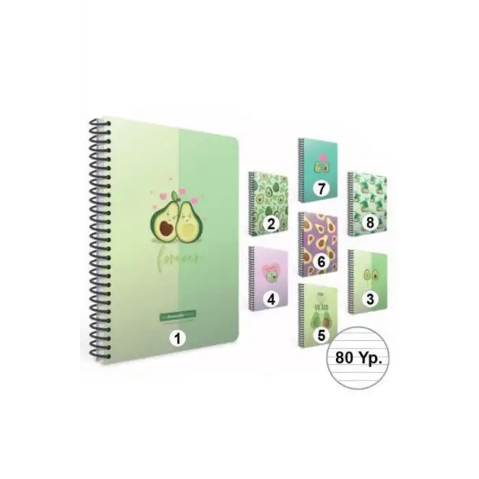 GIPTA DEFTER AVACADO NOTES A4 80YP ÇİZG SPR.KRT KPK