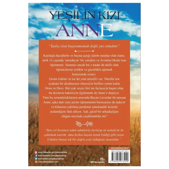 Yeşilin Kızı Anne Avonlea